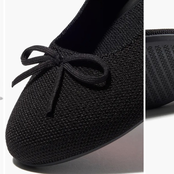 NEW Rothy's Black Ballerina Flats with Bow - Picture 8 of 10